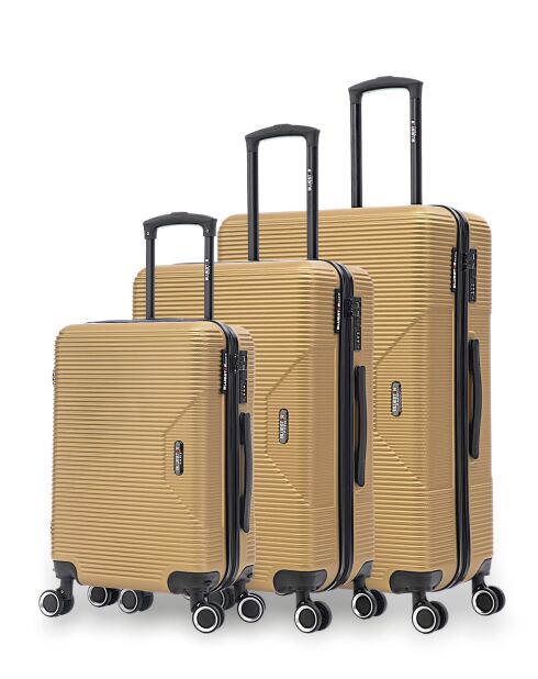 Set von 3 L/M/S Wagram Koffern 75cm/66,5cm/66,5 cm dunkelbeige