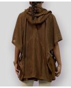 Cape en cuir Adelphia Vel tabac