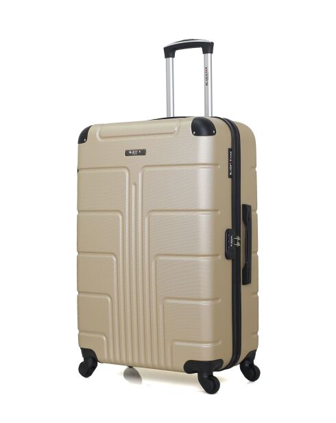 Pack de 3 maletas grandes para fin de semana y cabina L/M/XXS Ottawa 75 cm/46 cm/65 cm, color beige