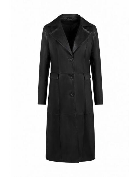 Cappotto in pelle Panthea nera