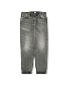 Losse grijze jeans van denimkatoen in Kaihara