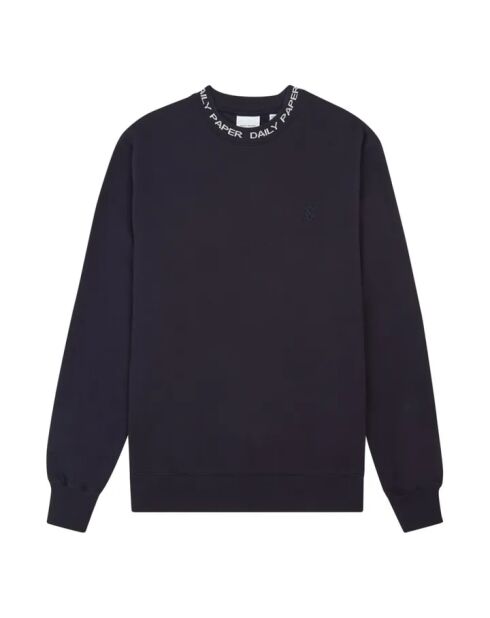 Felpa girocollo Erib in cotone blu marino