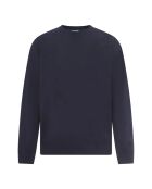 Sweat en coton Crewneck Molleton Bio bleu marine
