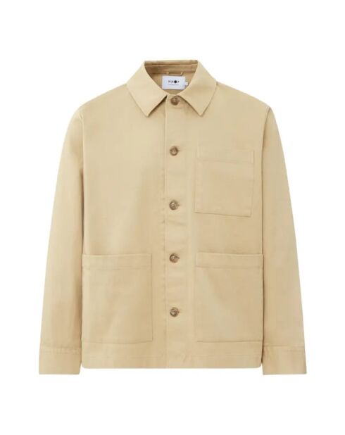 Giacca Ib 1721 beige in cotone biologico