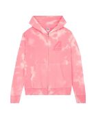 Felpa rosa in cotone Tie and Dye