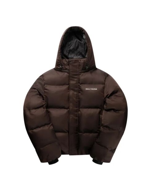 Schokofarbene Daunenjacke Epuffa
