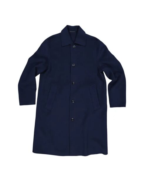 Cappotto Franco 8015 in lana blu marino