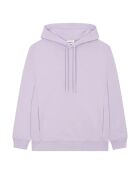 Fliederfarbener Hoodie aus Bio-Baumwolle