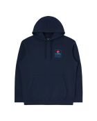 Felpa Sunset on Mt Fuji in cotone blu marino