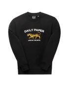 Radama schwarzes Baumwoll-Sweatshirt mit Rundhalsausschnitt