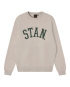 Stan Serif natürliches Sweatshirt aus Baumwolle mit Rundhalsausschnitt