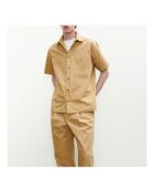Camicia Ross beige in cotone biologico
