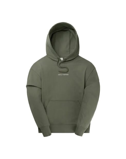 Felpa in cotone Logotype verde kaki
