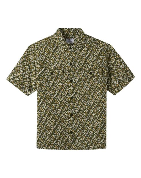 Camicia Chris in cotone verde kaki