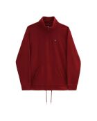 Felpa bordeaux con zip
