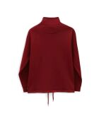 Felpa bordeaux con zip
