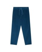 Pantaloni in cotone elasticizzato verde anatra