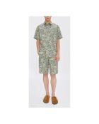 Vince Baumwollshorts mit khakigrünem Aufdruck