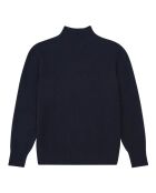 Maglione Clark 6624 in lana a collo alto blu marino