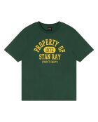 T-shirt verde in cotone Paint Dept