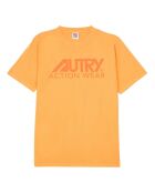 Orangefarbenes Match Point Baumwoll-T-Shirt