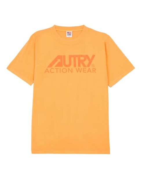 Orangefarbenes Match Point Baumwoll-T-Shirt