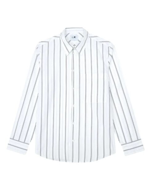 Camicia a manica lunga in cotone ecru Max 5287