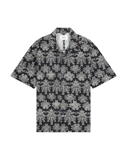 Chemisette en coton imprimée Ole 5210 noire