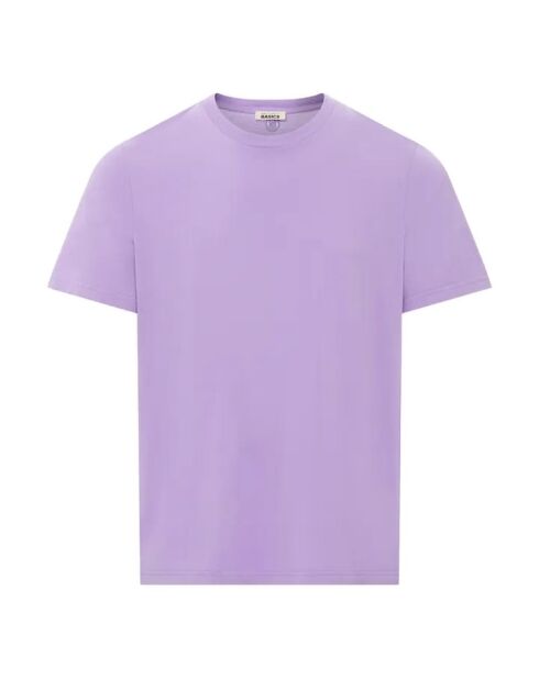 Camiseta de algodón orgánico color lavanda