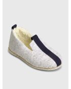 Neo-Charentaises aus Wolle in China/Marineblau
