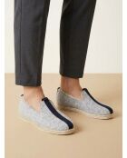 Neo-Charentaises aus Wolle in China/Marineblau