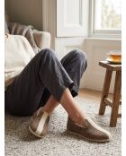 Wolle Neo charentaises in Braun/Beige