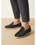 Wolle Neo charentaises in Marineblau/Marineblau