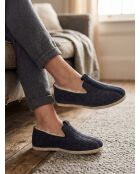 Wolle Neo charentaises in Marineblau/Marineblau