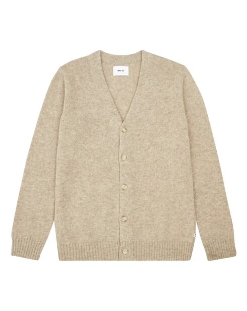 Cardigan Nathan 6212 in lana greige