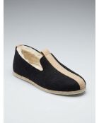 Schwarz/beige Wolle Neo charentaises