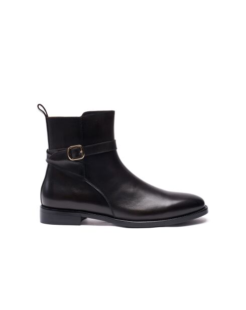 Stivali Jodhpur in pelle marrone scuro