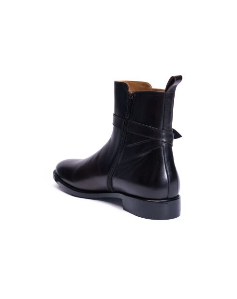 Stivali Jodhpur in pelle marrone scuro
