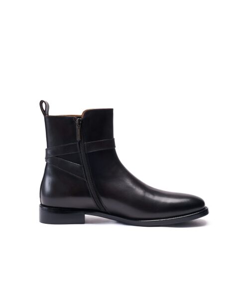 Stivali Jodhpur in pelle marrone scuro