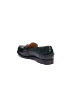 Groene leren mocassins