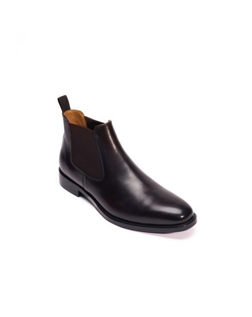 Stivali Chelsea in pelle marrone scuro