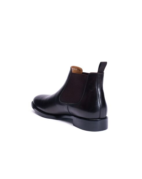 Stivali Chelsea in pelle marrone scuro
