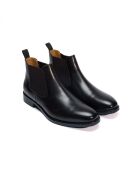Chelsea-Stiefel aus dunkelbraunem Leder