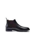 Chelsea-Stiefel aus dunkelbraunem Leder