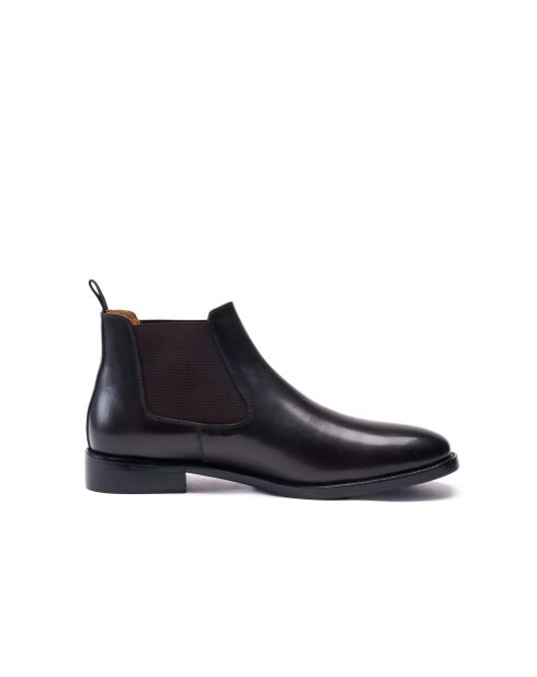 Stivali Chelsea in pelle marrone scuro