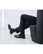Chelsea-Stiefel aus dunkelbraunem Leder