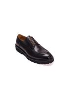 Derbies à plateau en cuir brun foncé