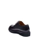 Derbies à plateau en cuir brun foncé