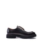 Derbies à plateau en cuir brun foncé