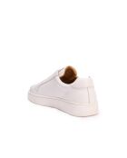 Klassische weiße Ledersneaker